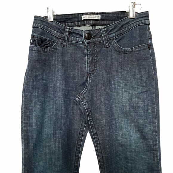 LEE Bootcut Blue Jeans Women's Size 8 Inseam 30" Slender Secret Low-Rise Stretch - Picture 2 of 12